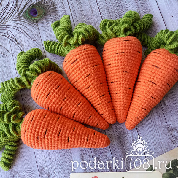 Вязаная Морковка купить на сайте Подарки108.ру